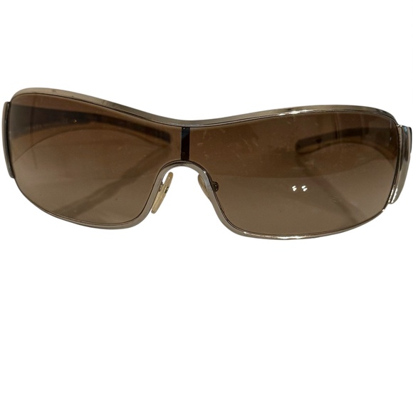 AUTHENTIC Prada wrapped Sunglasses trimmed in Silver - Picture 7 of 11